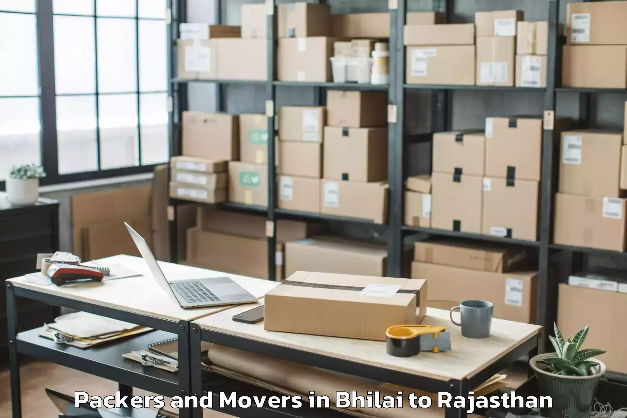 Bhilai to Khairthal Packers And Movers Booking